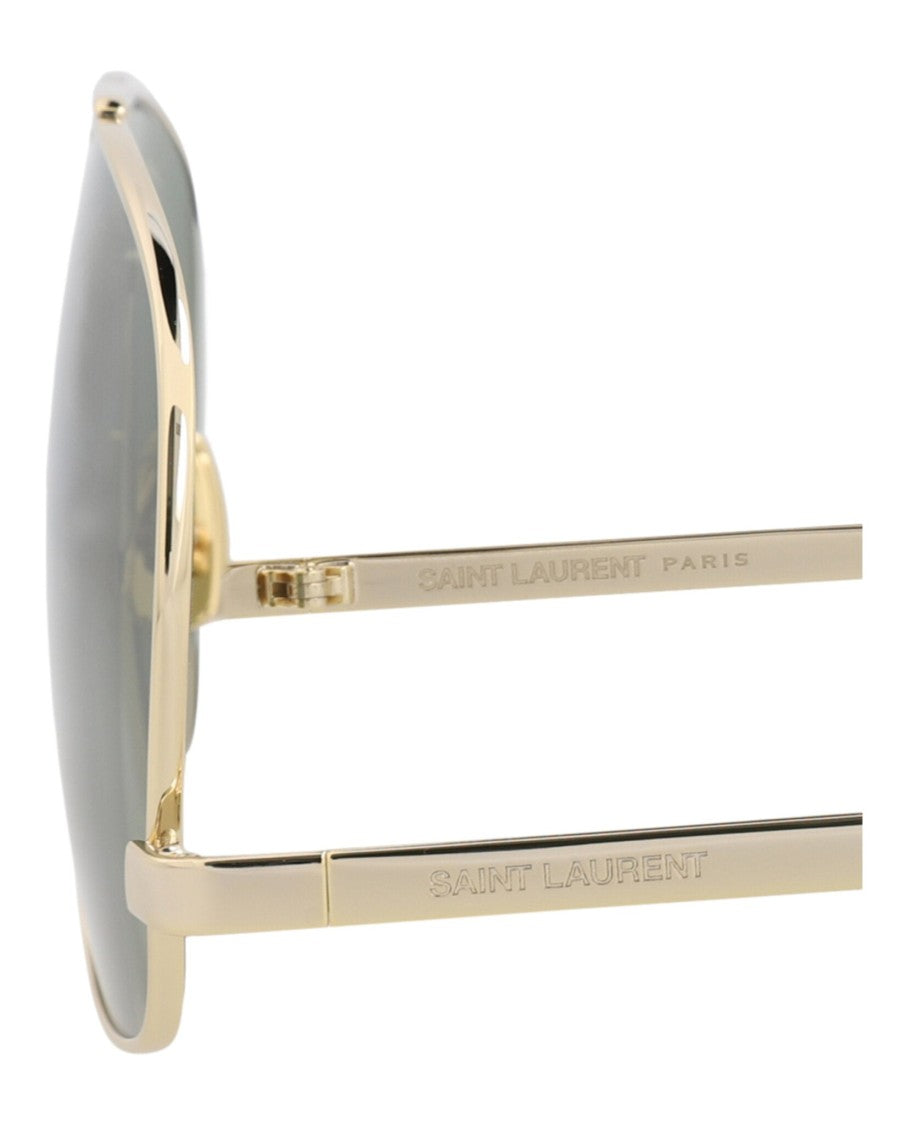 Saint Laurent Aviator-Frame Metal Sunglasses