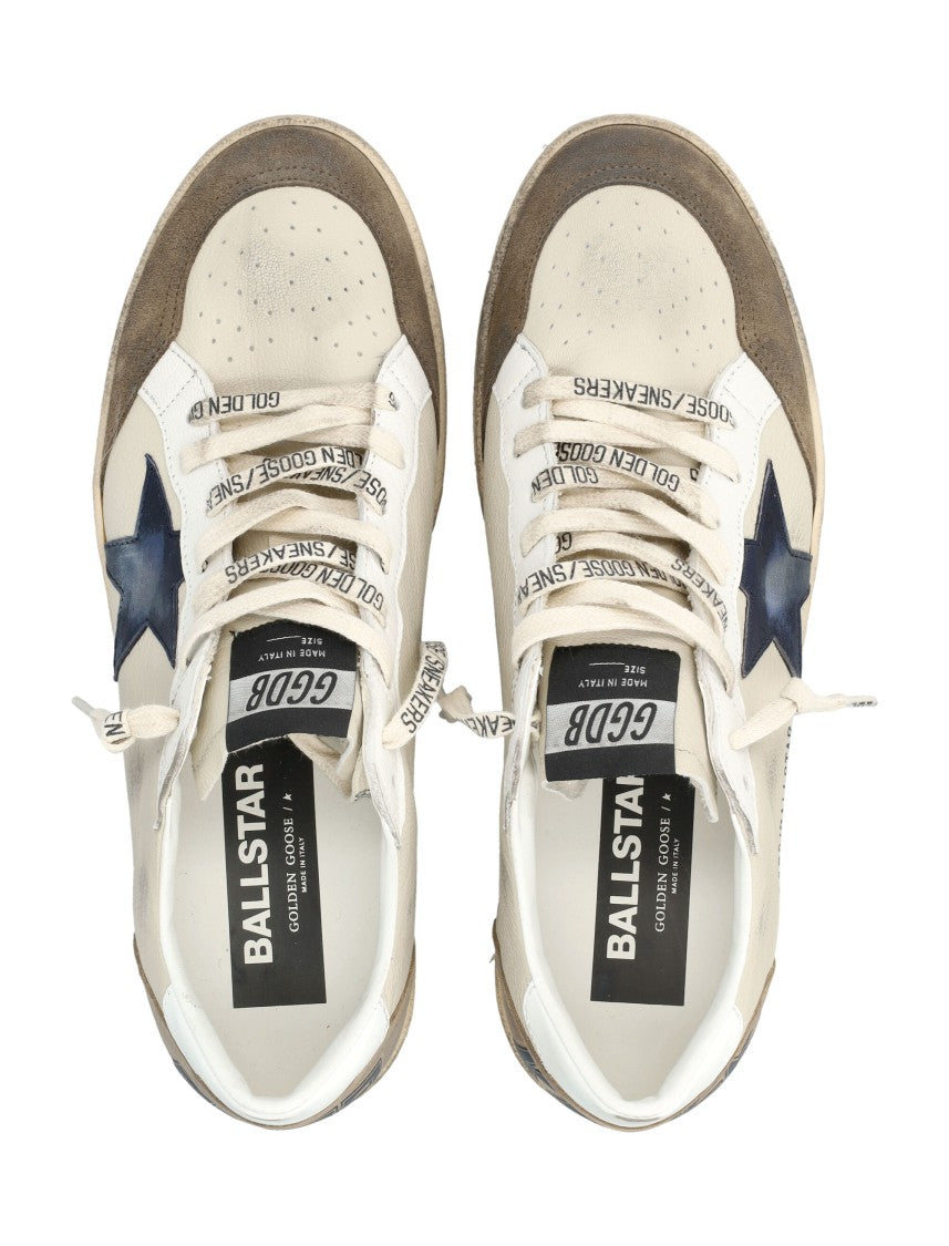 Golden Goose White Ballstar Sneakers