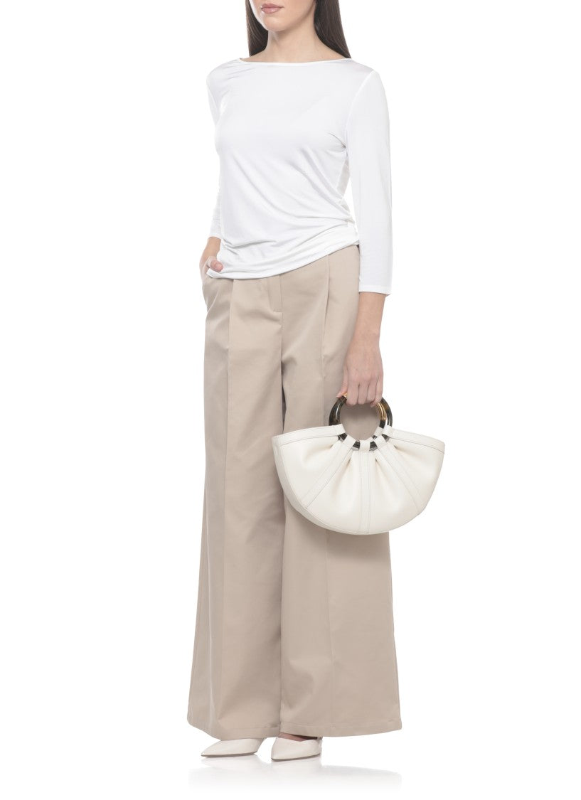 Coccinelle Medium Shoulder Bag With Tortoiseshell Accents And Removable Lining