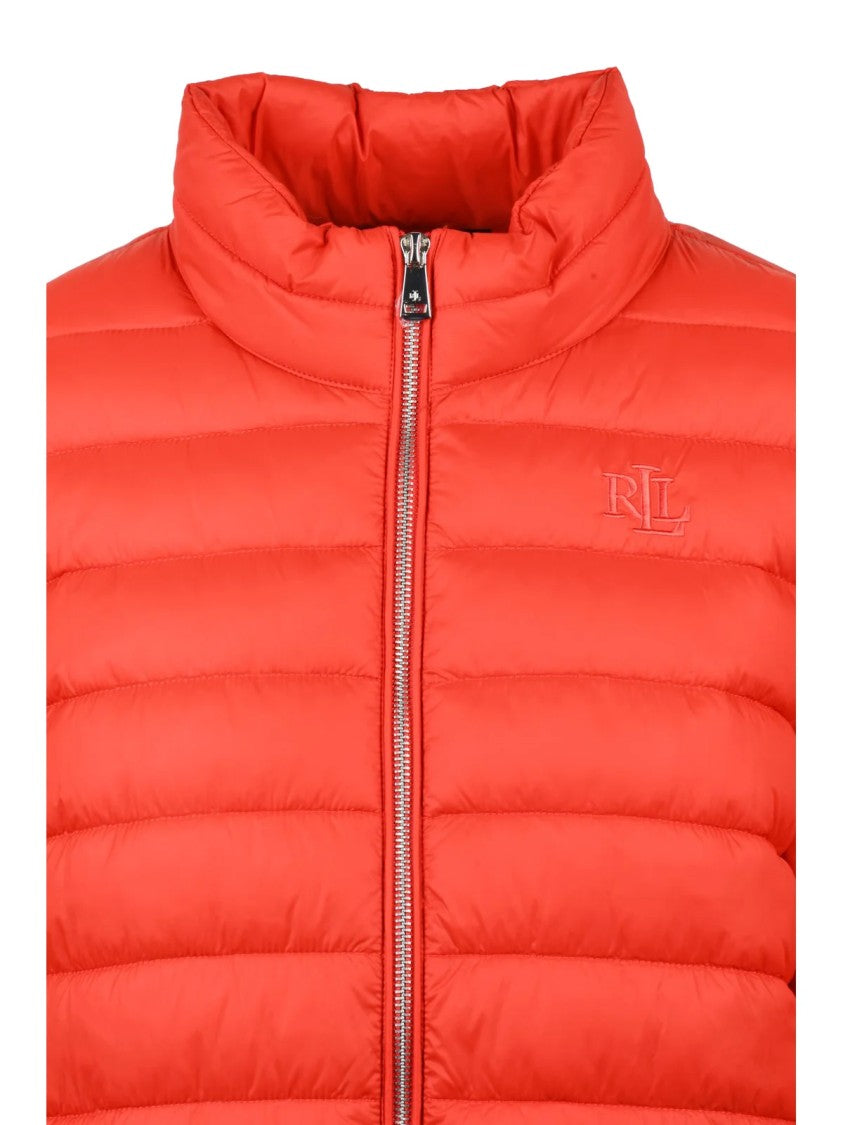 Lauren Ralph Lauren Red Nylon Quilted Down Jacket