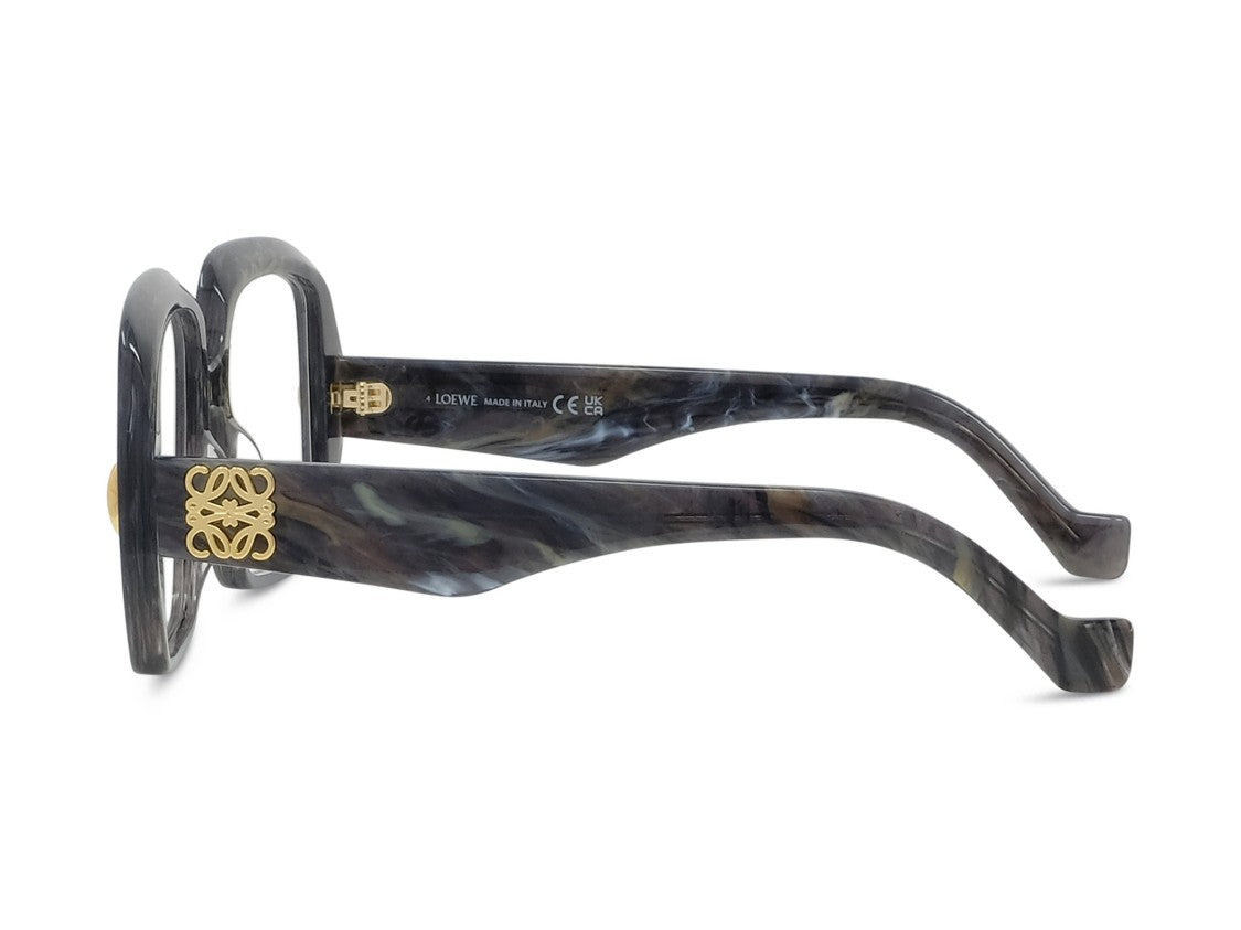 Loewe Marbled Dark Lw50076i Oversized Square Eyeglasses