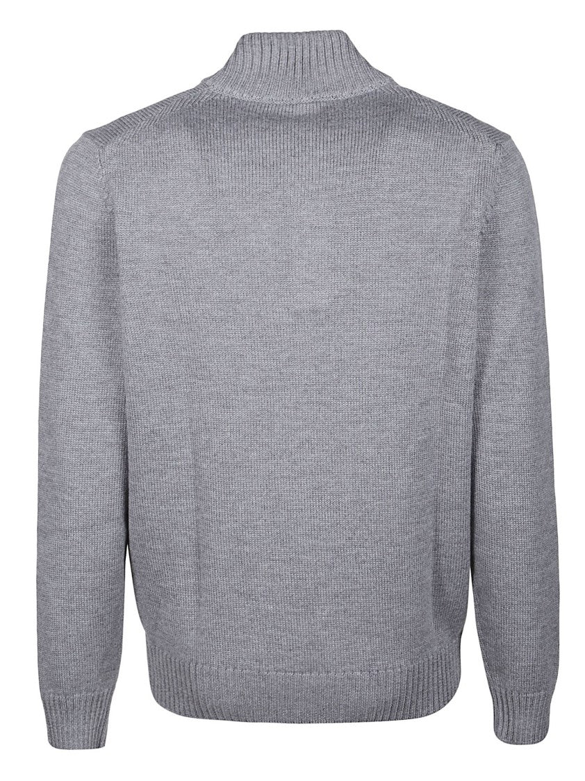 Fay Virgin Wool Ribbed Turtleneck Sweater