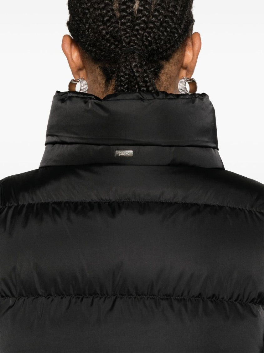 Herno Lightweight Puffer Jacket With High Collar