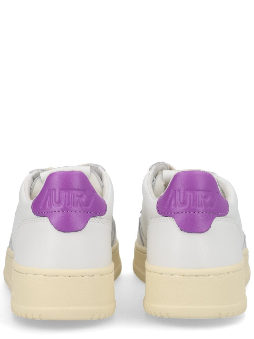 Autry Medalist Low Purple Leather Accent Sneakers