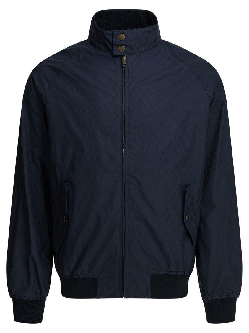 Valentino Textured Zip-Up Jacket