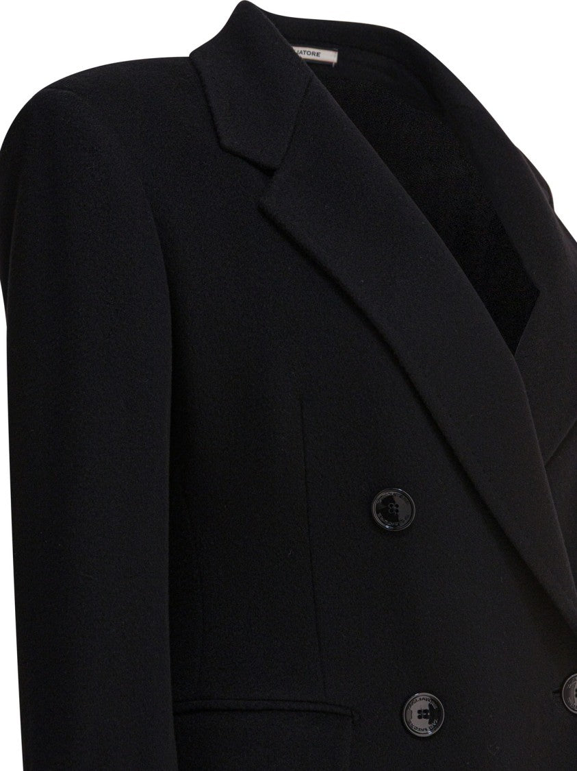 Tagliatore Double-Breasted Cashmere Coat With Tailored Fit