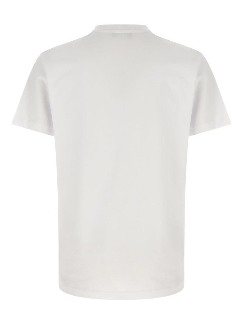 Versace Short-Sleeve Embroidered Logo Silk Nylon T-Shirt