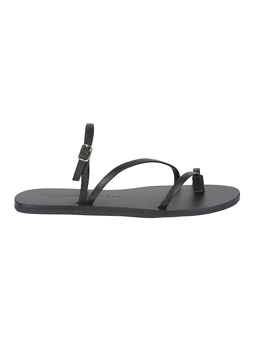Manebi Slide Leather Sandals