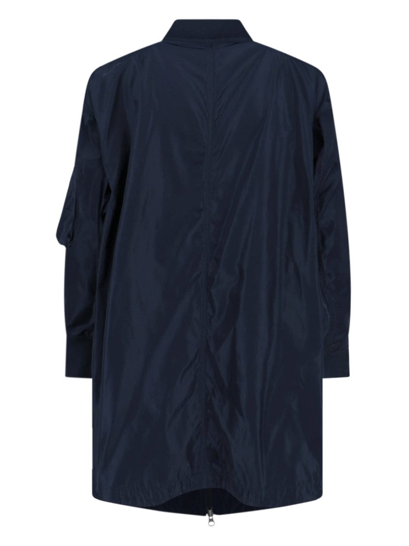 Aspesi Technical Zip-Up Coat – Navy Blue