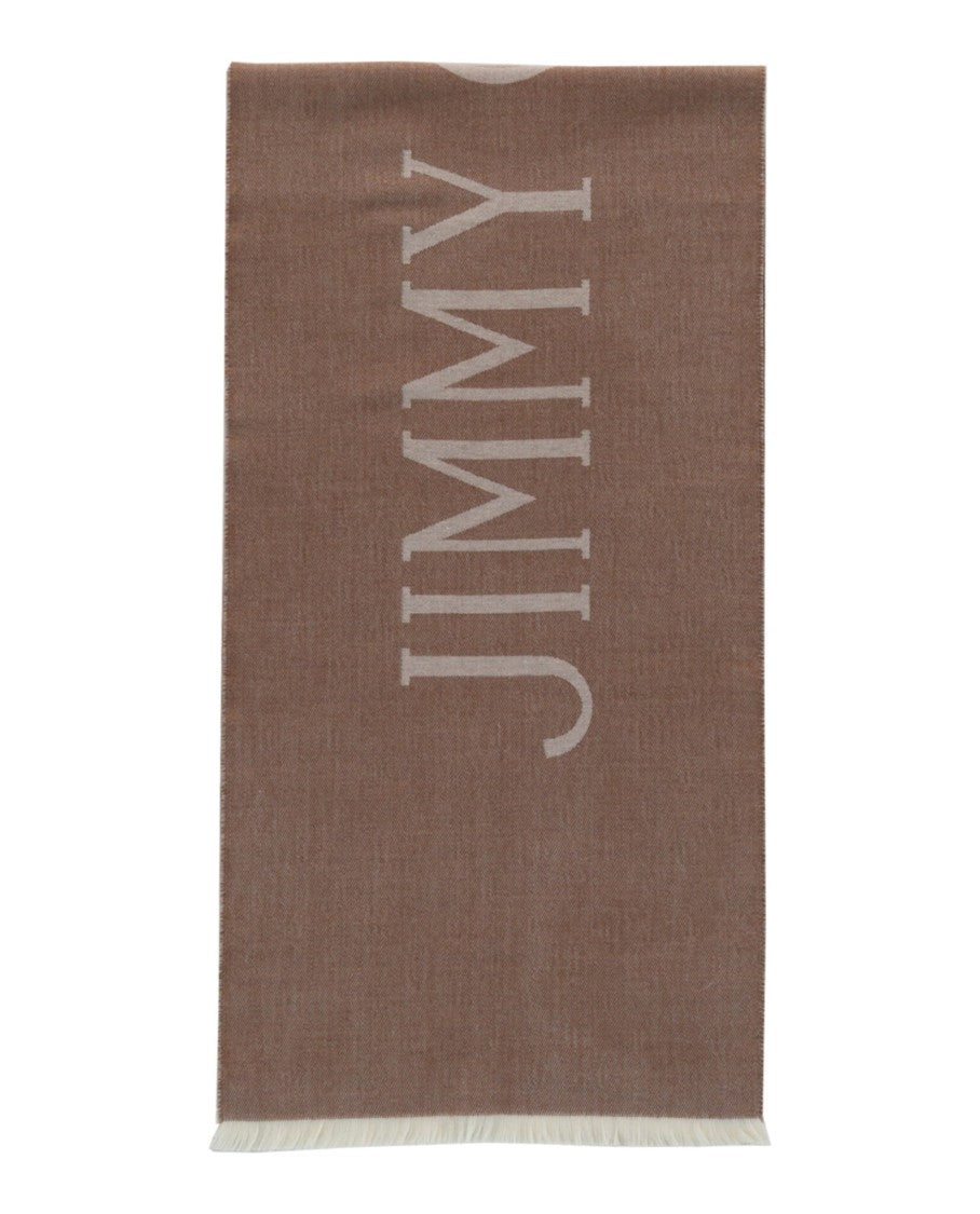 Jimmy Choo Wool Logo Scarf