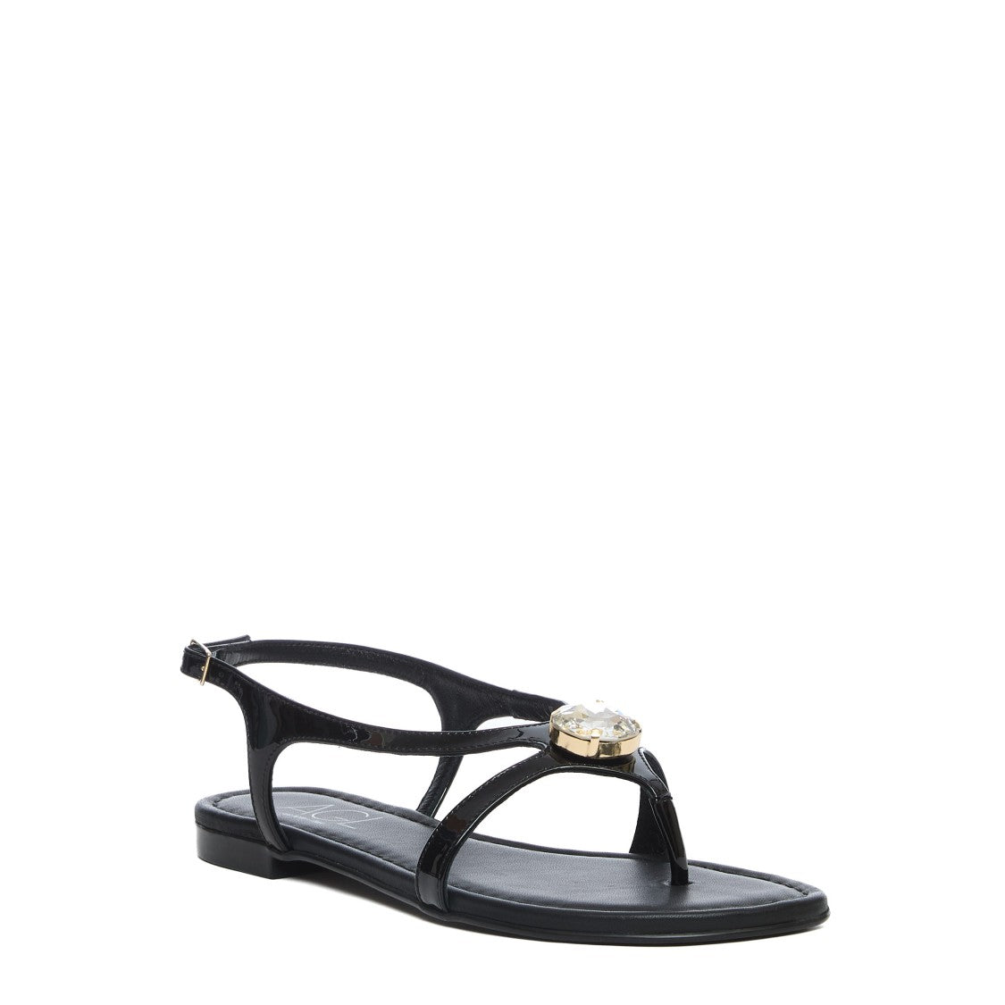 Agl Metallic Calf Leather Sandals
