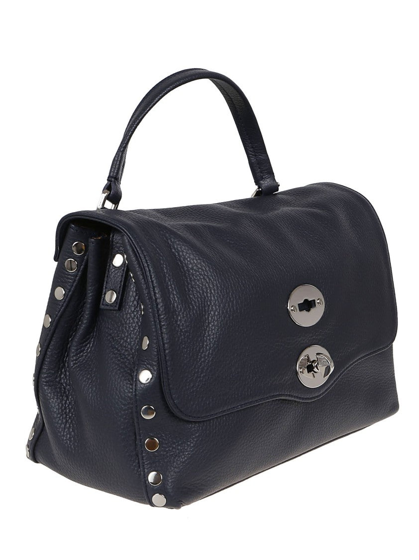 Zanellato Blue Hue Calf Leather Shoulder Bag