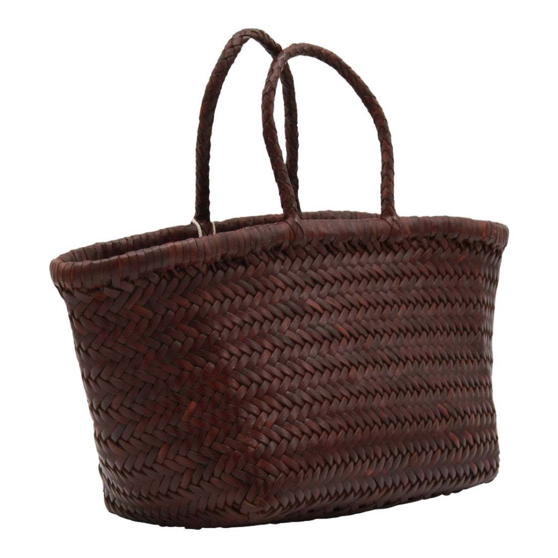 Dragon Diffusion Handwoven Basket Bag With Textured Braided Pattern