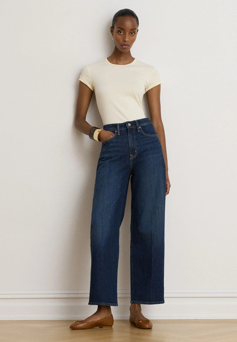 Lauren Ralph Lauren High-Waist Wide-Leg Jeans