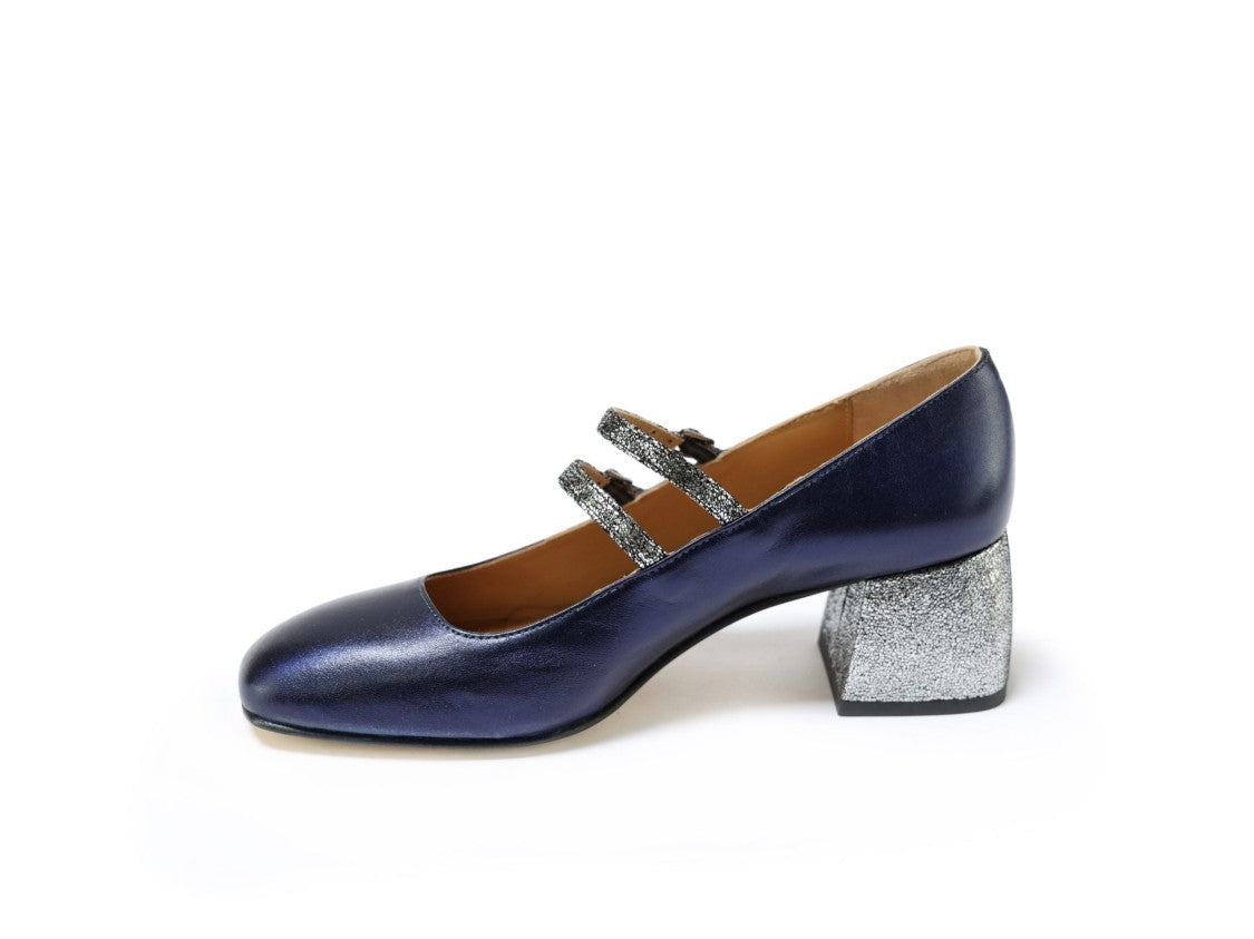 Ton Gout Décolleté Gita Blu Pumps Shiny Laminate