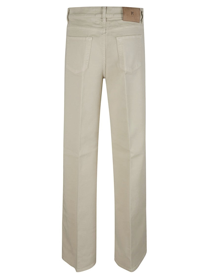 Pt Torino Cindy Straight-Leg Cotton-Blend Jeans