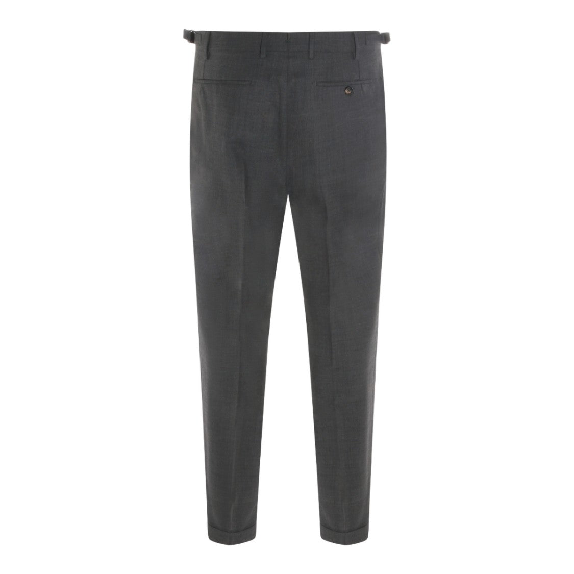 Berwich Tailored Dark Grey Trousers With Flat Front