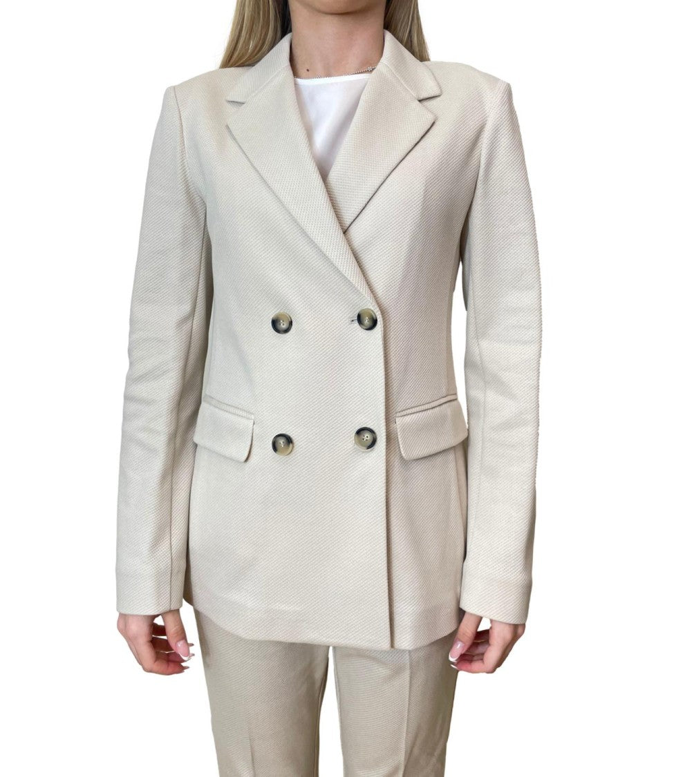 Max Mara Ivory White Mmlrotondo Polyamide Jacket