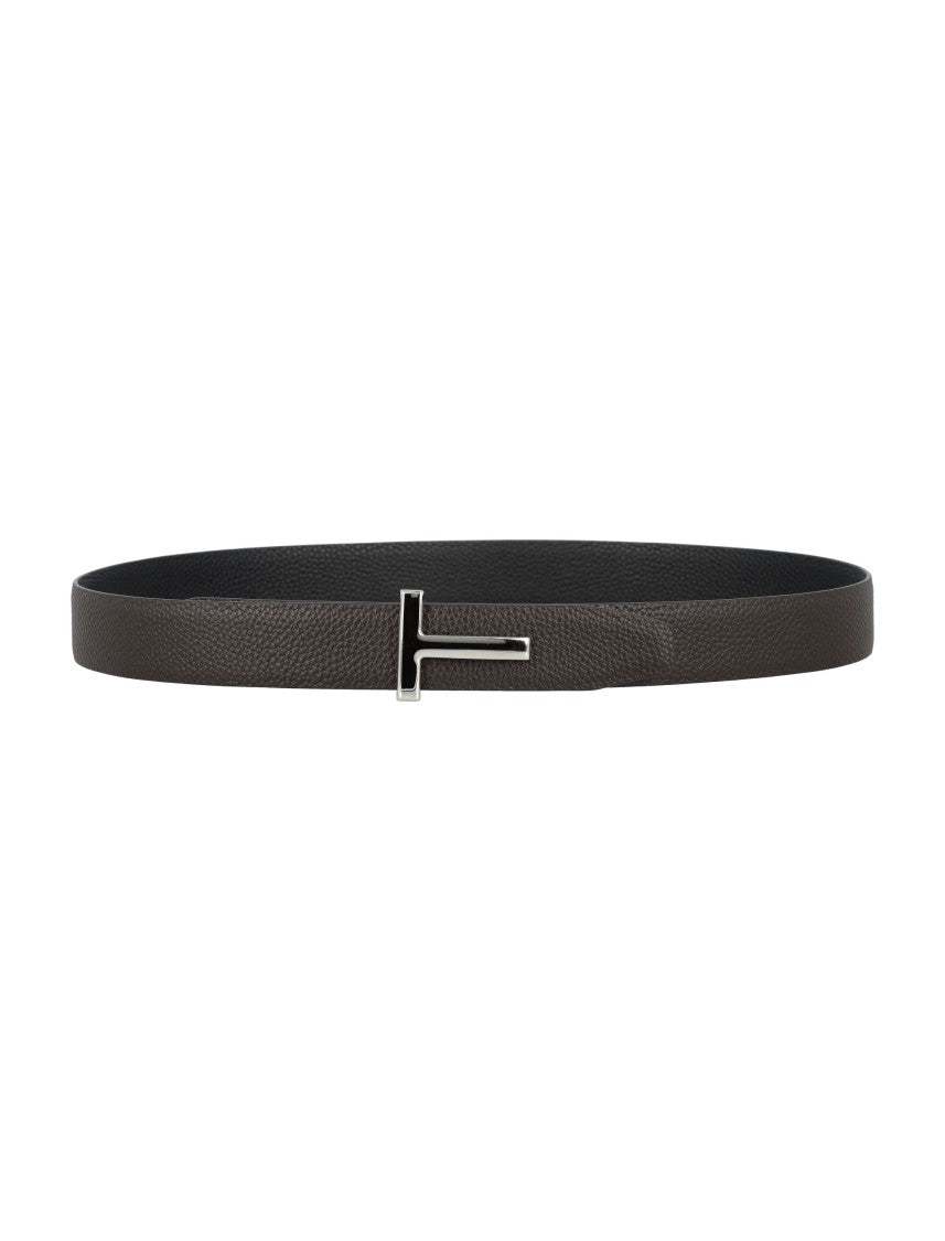 Tom Ford T Grainy Leather Belt