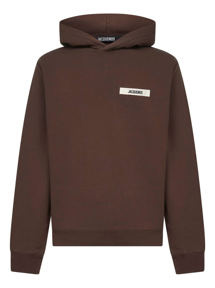 Jacquemus Relaxed Fit Cotton Hoodie With Drawstring