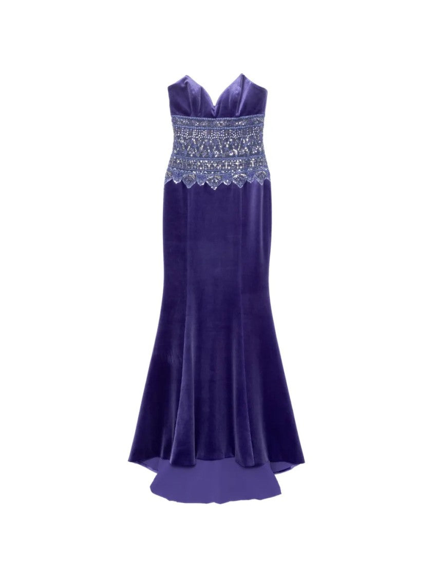 Saiid Kobeisy Strapless Dress With Embroidered Detailing