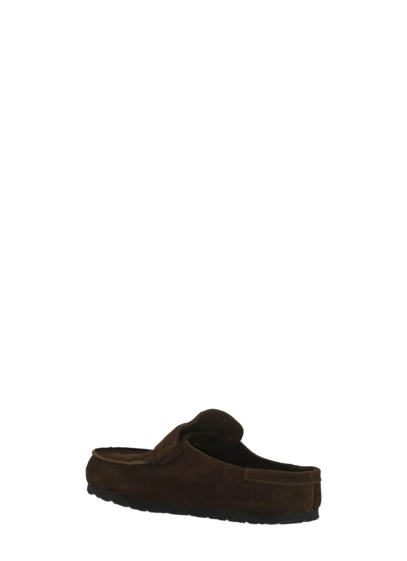 Birkenstock Brown Naples Wrapped Suede Sandals