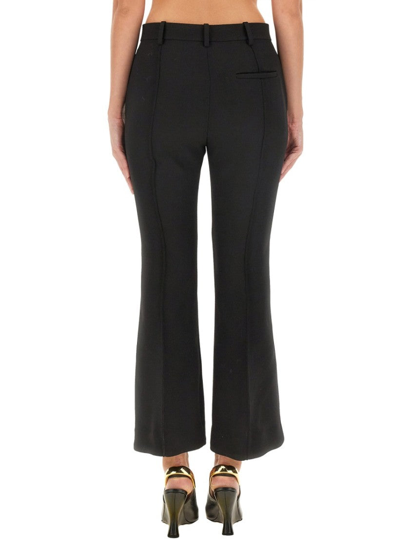 Bottega Veneta Regular Fit Wool Trousers With Tailored Silhouette