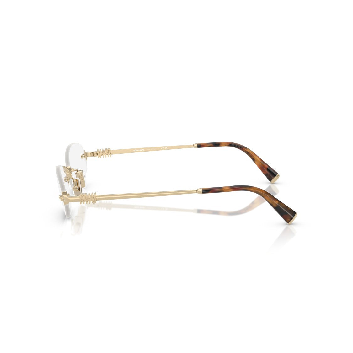 Miu Miu 0Mu 53Wv Rimless Oval Lenses Eyeglasses