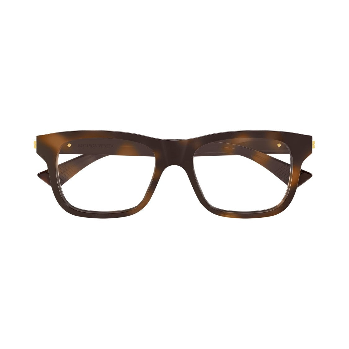 Bottega Veneta Bv1412o Bold Rectangular Tortoiseshell Sunglasses