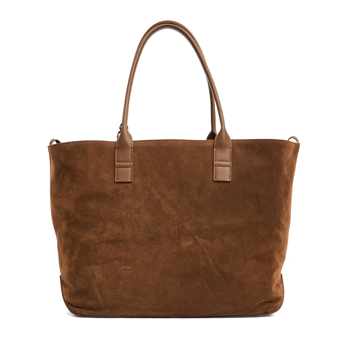 Hogan Address Medium Shopping Bag In Burnt Suede