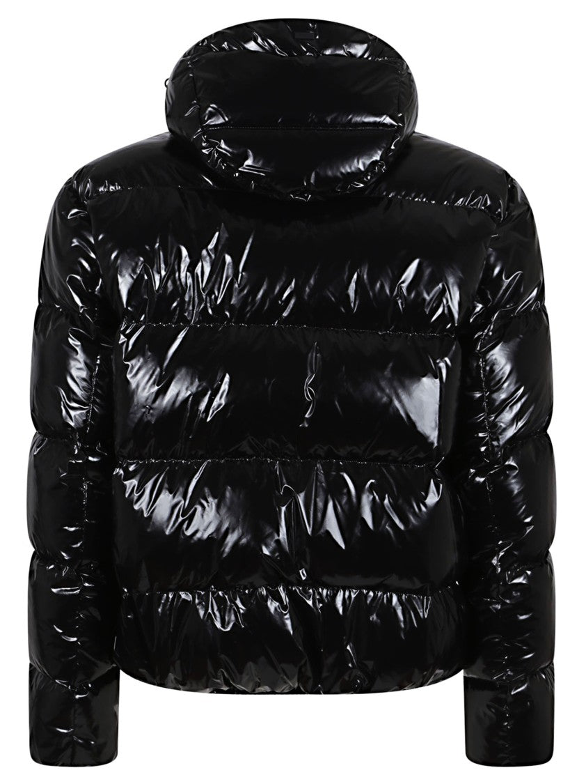 Herno Glossy Fabric Bomber Jacket