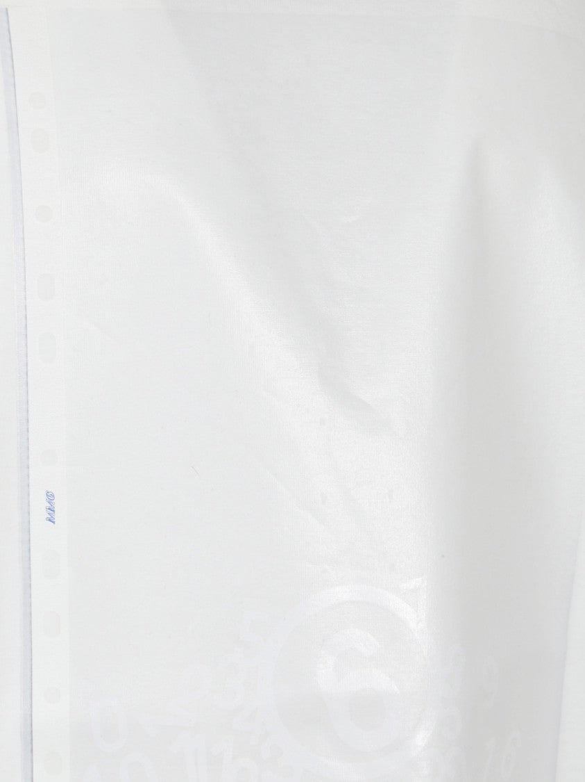 Mm6 By Maison Margiela White Spray Effect Cotton T-Shirt