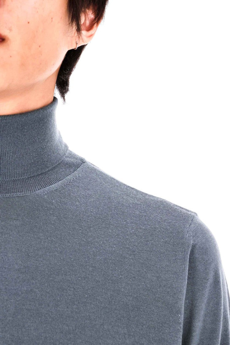 Drumohr Extrafine Super 140’S Wool Turtleneck Sweater