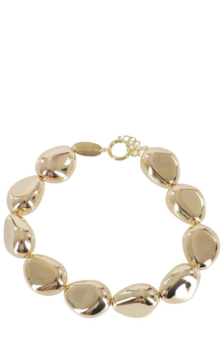Federica Tosi Irregularly Shaped Gold-Toned Stone Necklace By Federica Tosi