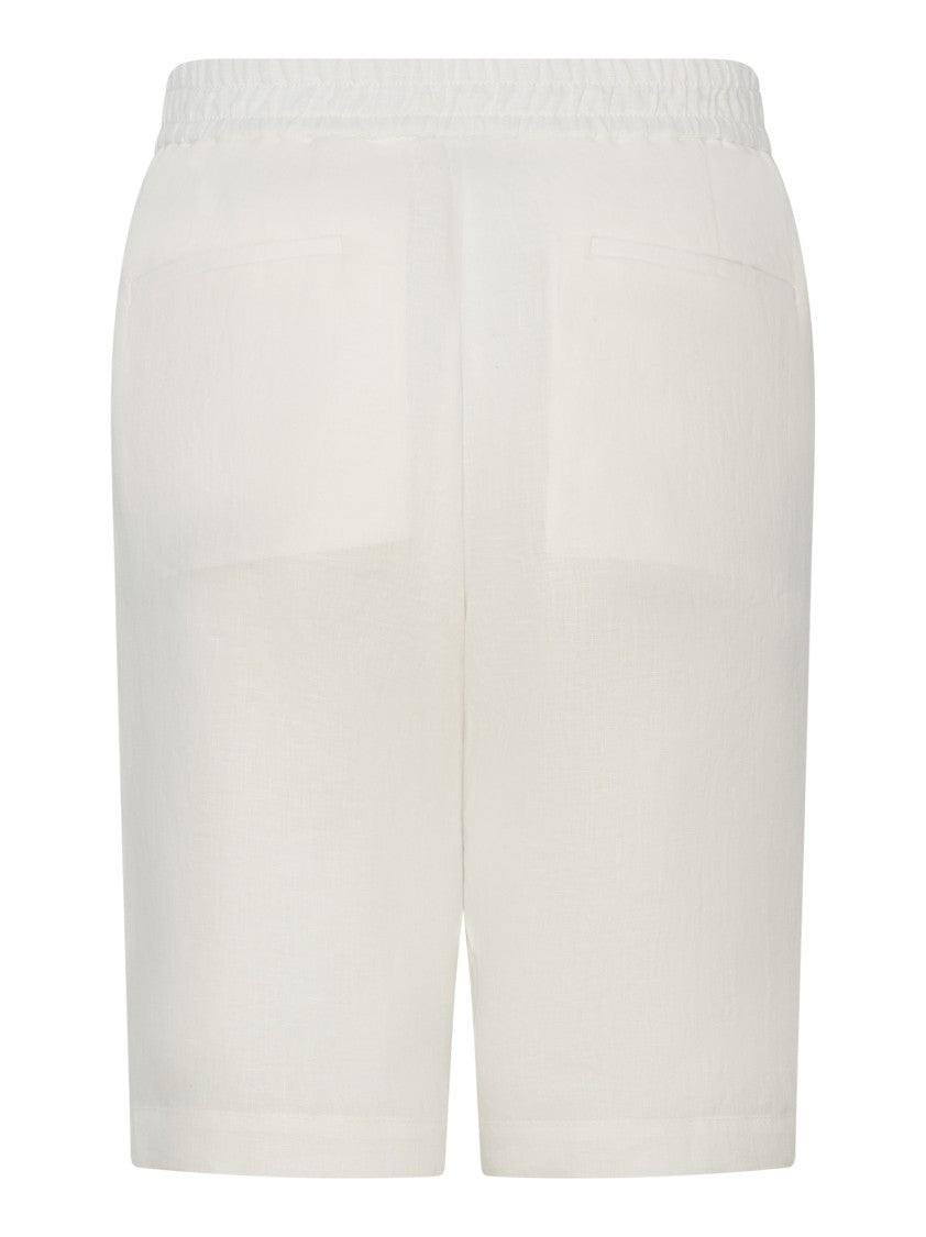 Franzese Collection Bermuda Shorts In Breathable Irish Linen