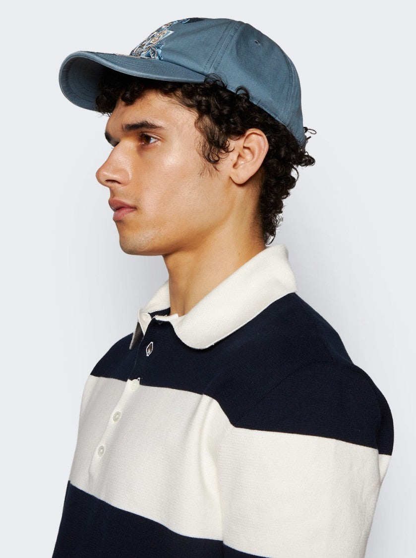 Burberry Equestrian Knight Design Baseball Cap Flood Blue