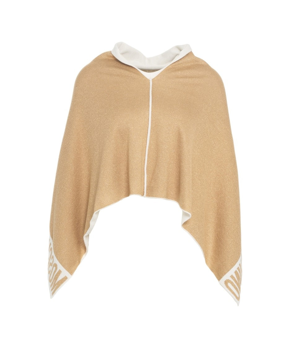 Moschino Knit Poncho With Oversized Fit