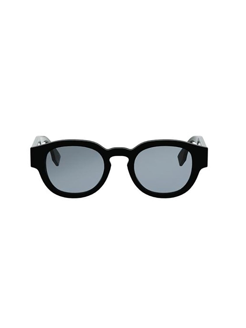 Fendi Black Fe40182i Oval Minimalist Sunglasses