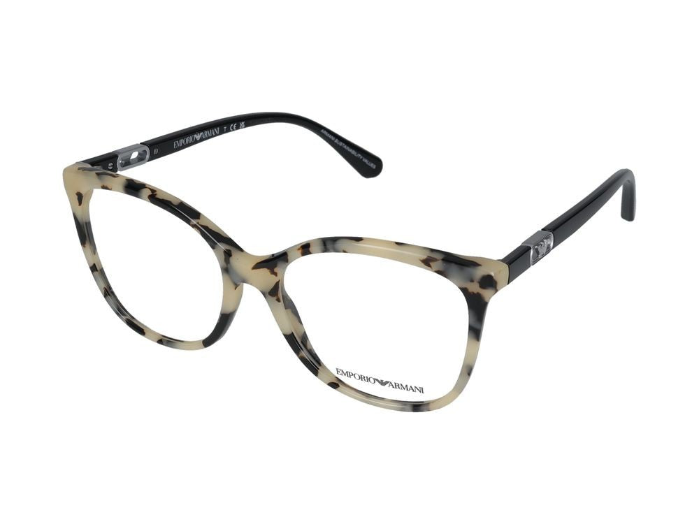 Emporio Armani Eyeglasses Emporio Armani 0Ea3231 6058 Panna Havana Lucido 54/17/140