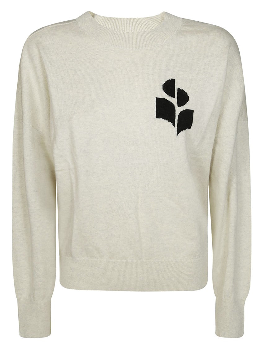 Isabel Marant Marisansgz Relaxed Fit Abstract Floral Knit Sweater