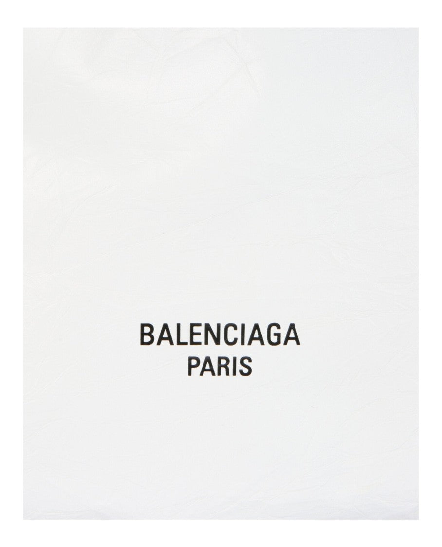Balenciaga Smooth Calfskin Leather Small Tote Bag With Drawstring Closure