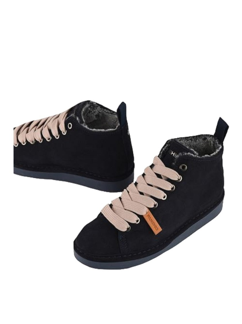 Panchic High-Top Sneakers With Leather Finish And Design