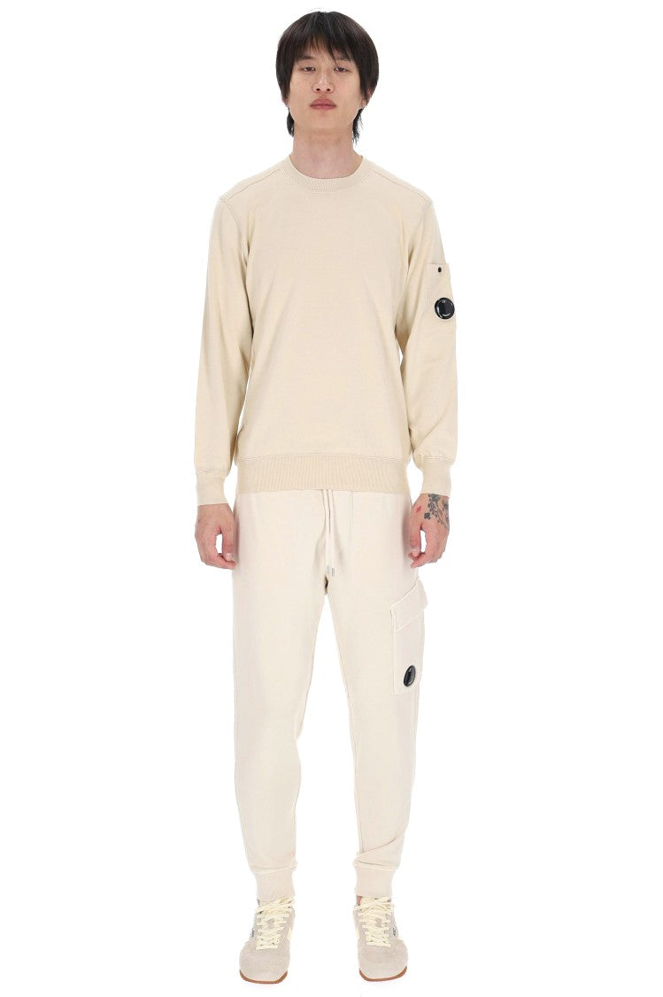C.P. Company Beige Boston Cotton Crewneck Sweater