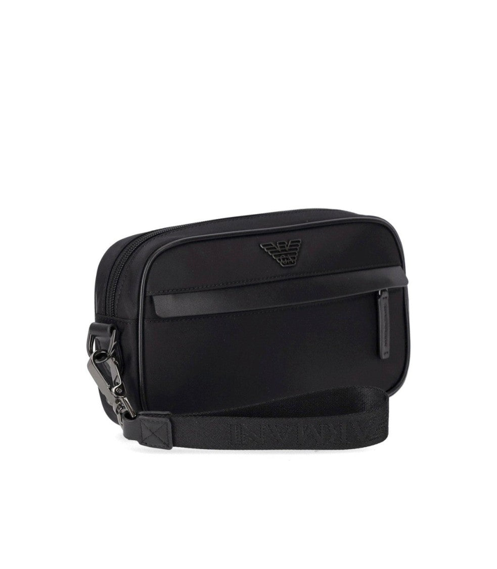 Emporio Armani Nylon Black Toiletry Bag