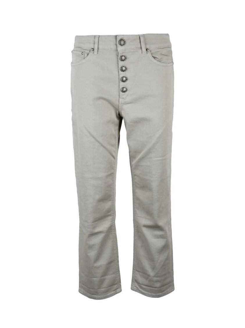 Dondup Beige Koons Cotton Elastomultiester Elastane Jeans