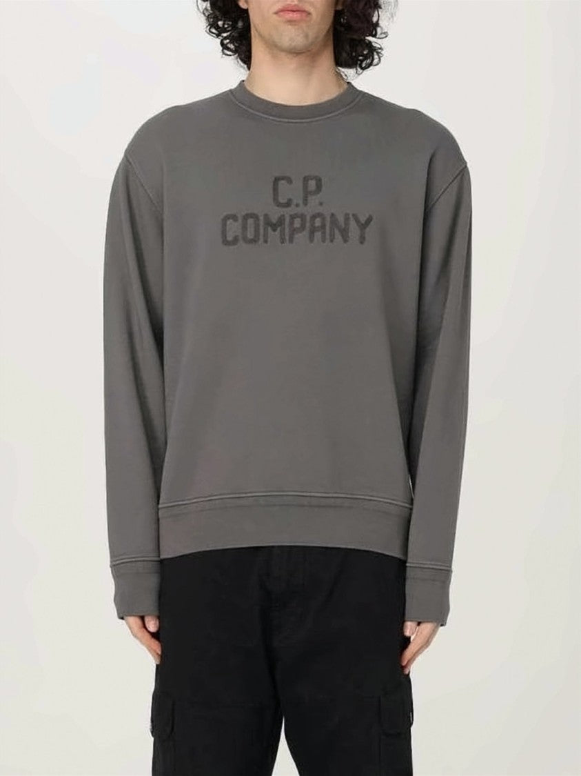C.P. Company Relaxed-Fit Grey Long Sleeve Sweatshirt