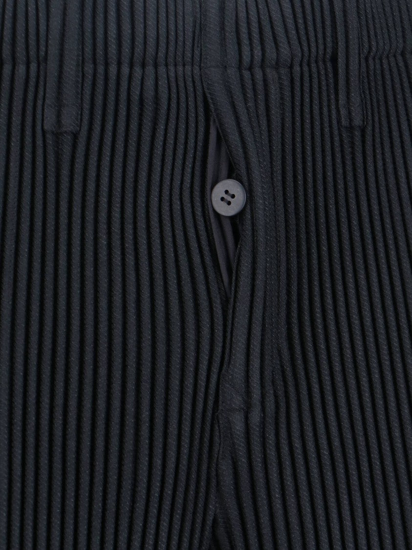Homme Plissé Issey Miyake Straight-Leg Trousers With Minimalist Design And Clean Silhouette