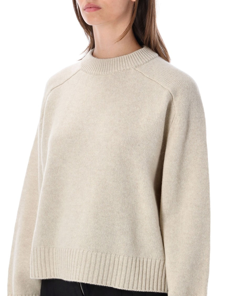 Soeur Boxy Relaxed Merino Wool Crewneck Sweater