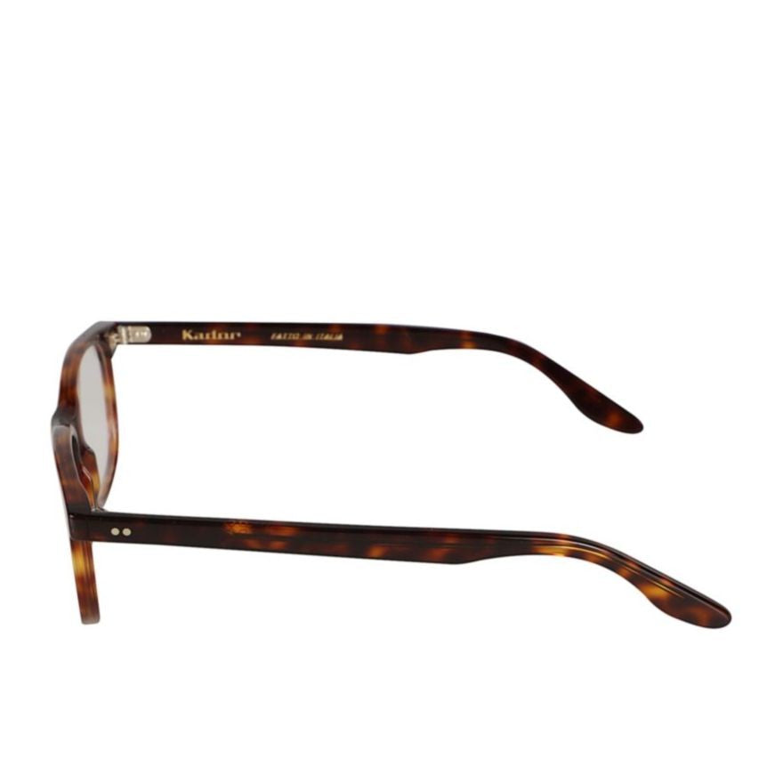 Kador Karso Tortoiseshell Rectangular Frame Eyeglasses With Metallic Accents