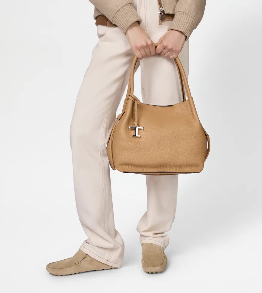 Tod's Medium Bullskin Leather Shoulder Bag